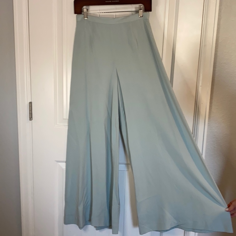 Ralph Lauren Collection wide leg silk pants